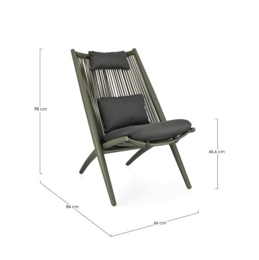 LOUNGE LOUNGER WITH ALOHA GREEN CUSHION. - Image 2