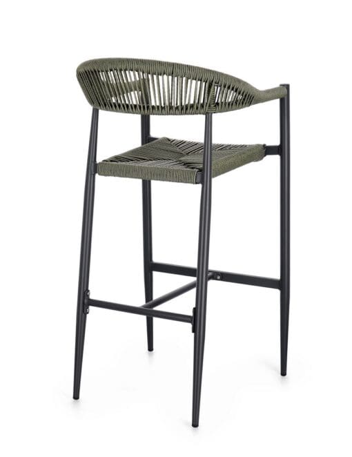 JANDIA BAR STOOL ANTHRACITE/GREEN. - Image 2