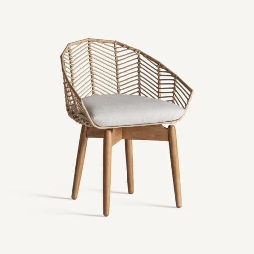 SILLA PLISSÉ RATTAN