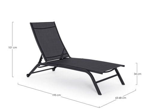 LOUNGE WITH WHEELS RAUL ANTHRACITE JA18.