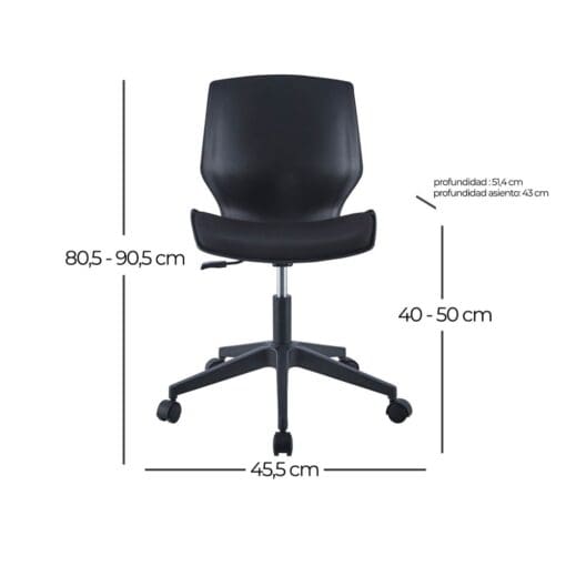 DYNAMIC DESK CHAIR IN WHITE AND GREY. - Image 3