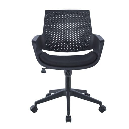 BLACK CIRCLE OFFICE CHAIR.