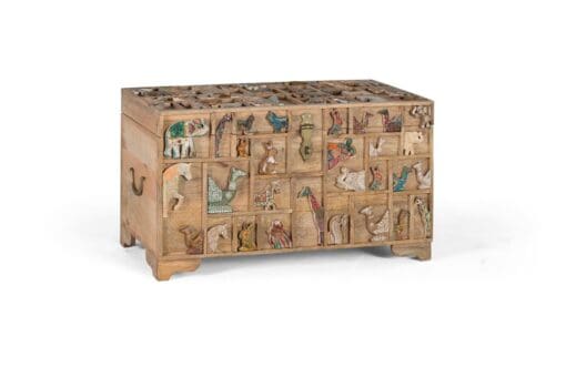 CARVED ANIMAL TRUNK 47x80x40cm - Image 4