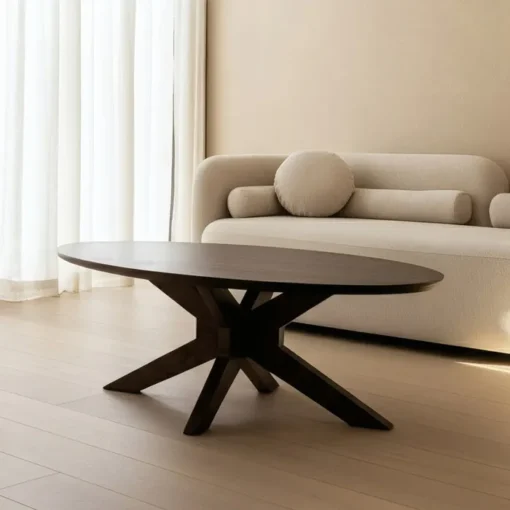 MESA CENTRO MADERA DE MANGO SALÓN 110 X 60 X 43 CM