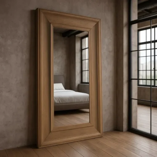 ESPEJO NATURAL DM-MADERA 125 X 9 X 201 CM