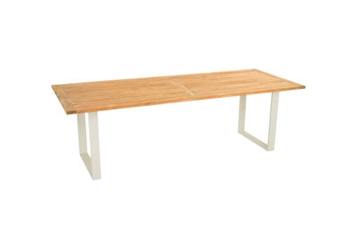 ОБЕДЕННЫЙ СТОЛ CONDOR 190 СМ ОСНОВАНИЕ OYSTER TOP TEAK. — изображение 2
