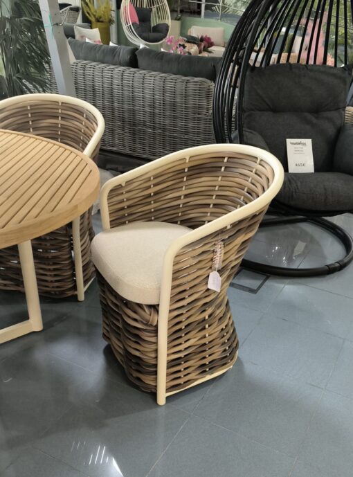 COCOON DINING CHAIR/SILLA ALU.OYSTER