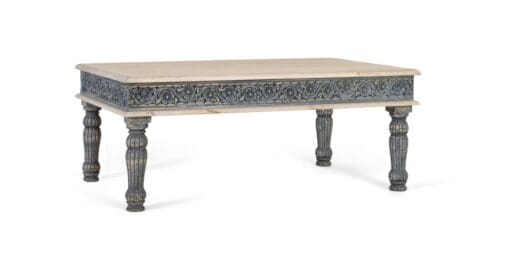MESA DE CENTRO 120CM AZUL ENVEJECIDO