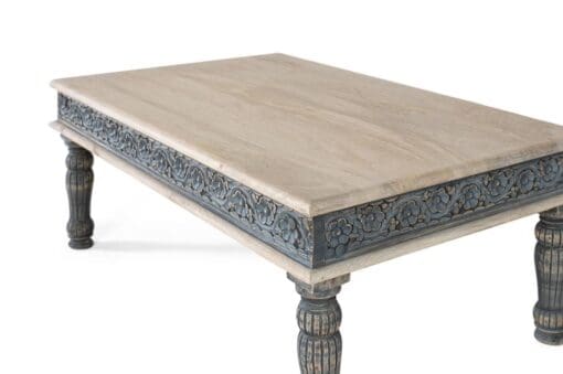 MESA DE CENTRO 120CM AZUL ENVEJECIDO – Image 2