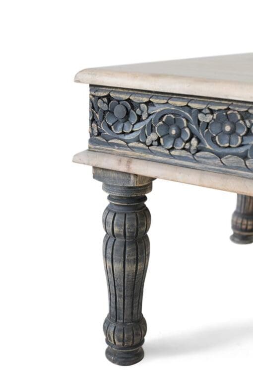 MESA DE CENTRO 120CM AZUL ENVEJECIDO – Image 3