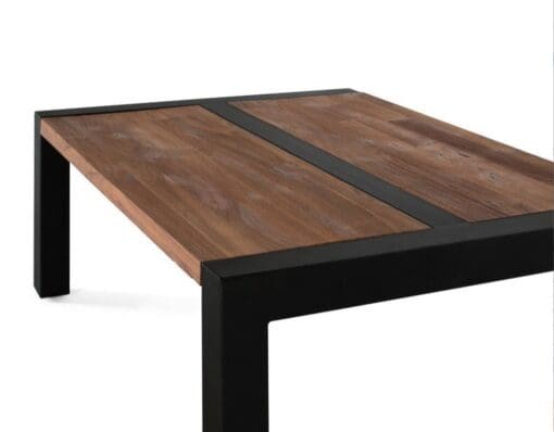 Mesa Centro Madera de Teka y Metal