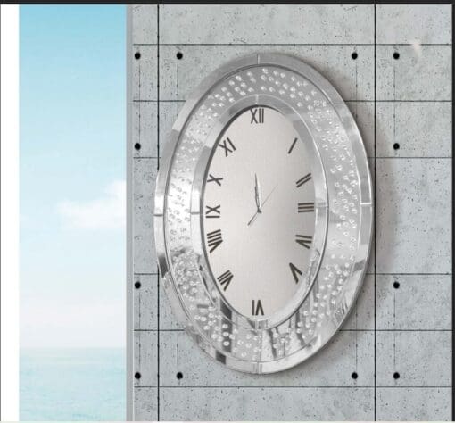 RELOJ DE ESPEJO Y CRISTAL