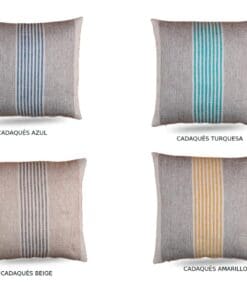COJIN CADAQUES 2 CARAS 45*45 CM. (ELEGIR COLOR)