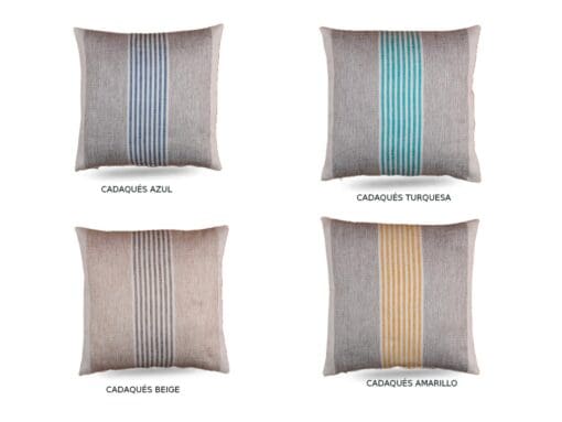 COJIN CADAQUES 2 CARAS 45*45 CM. (ELEGIR COLOR)