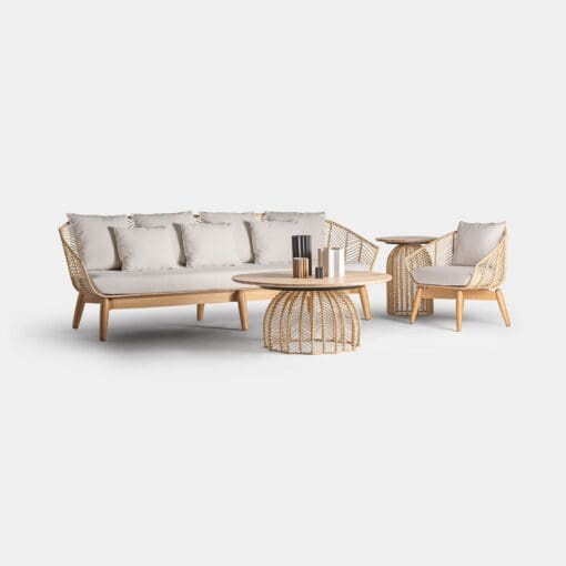 SOFÁ PLISSÉ RATTAN – Image 3