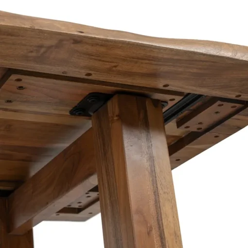 ОБЕДЕННЫЙ СТОЛ ИЗ КОРИЧНЕВОЙ АКАЦИИ 180 x 90 x 77 см. — изображение 3