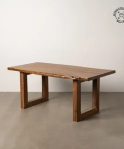 ОБЕДЕННЫЙ СТОЛ ИЗ КОРИЧНЕВОЙ АКАЦИИ 180 x 90 x 77 см.