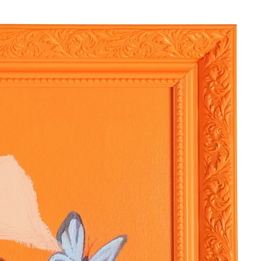 PINTURA MUJER NARANJA LIENZO DECORACIÓN 100 X 3,50 X 130 CM — изображение 3