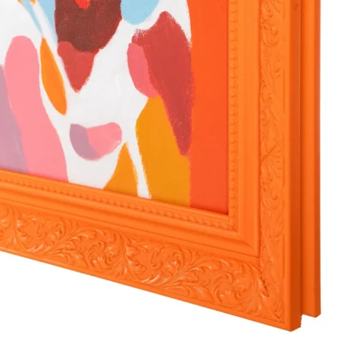 PINTURA MUJER NARANJA LIENZO DECORACIÓN 100 X 3,50 X 130 CM — изображение 2