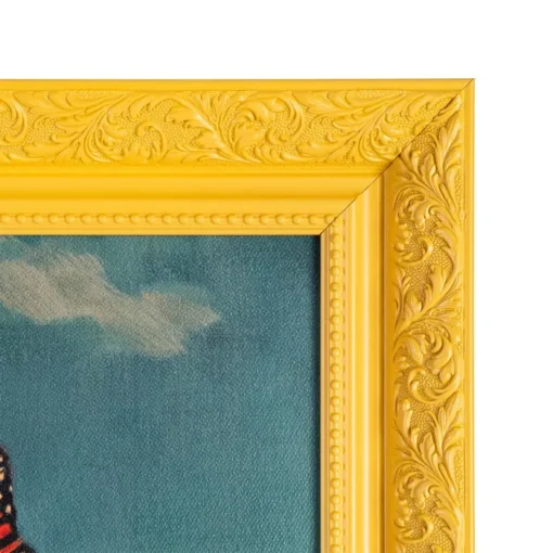 PINTURA MUJER AMARILLO LIENZO DECORACIÓN 80 X 3,50 X 116 CM — изображение 3