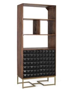 BOOKCASE 180CMX80 DIAMOND TIP DOOR.