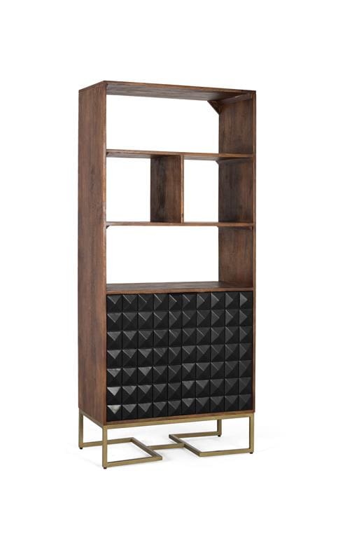 BOOKCASE 180CMX80 DIAMOND TIP DOOR.