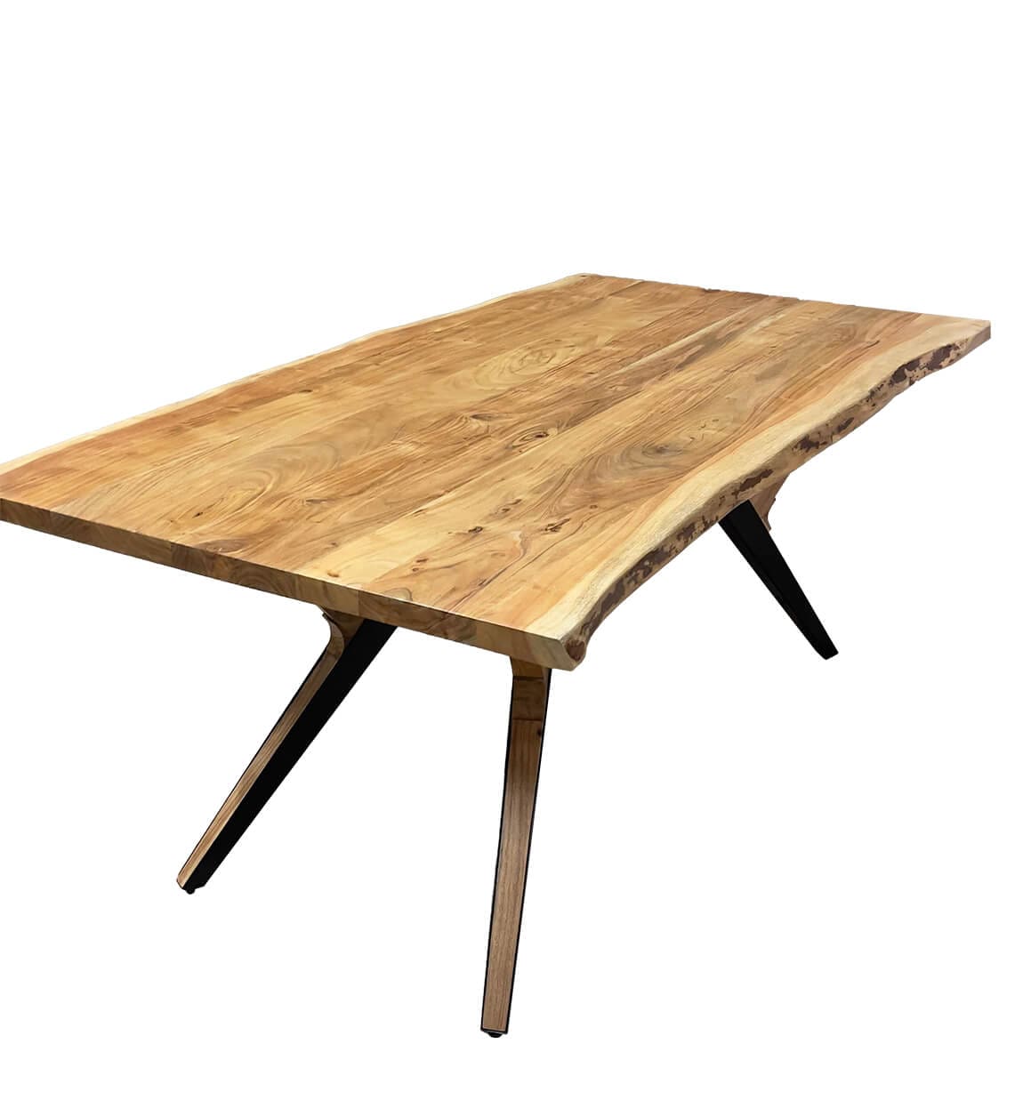 MESA COMEDOR ACACIA Y HIERRO - Imagen 3
