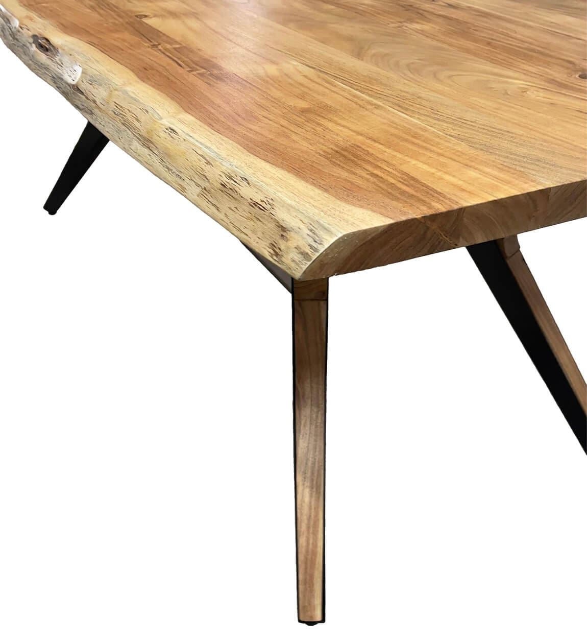 MESA COMEDOR ACACIA Y HIERRO - Imagen 2