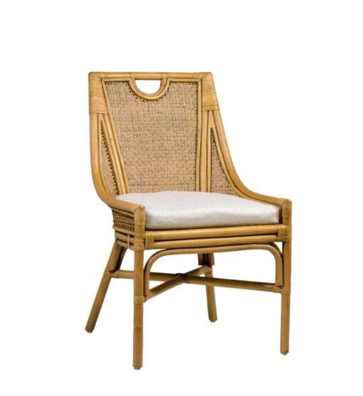 SILLA BISTRO RATTAN CON COJÍN - Imagen 2