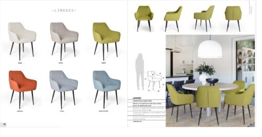 SILLA LIMOGES VERDE CLARO