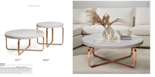 MESA CENTRO CAELUM 80 ROSA TAMPO — изображение 2