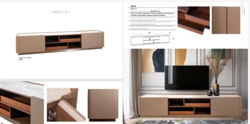 MUEBLE TV WONAVIS 220CM BEIGE — изображение 2