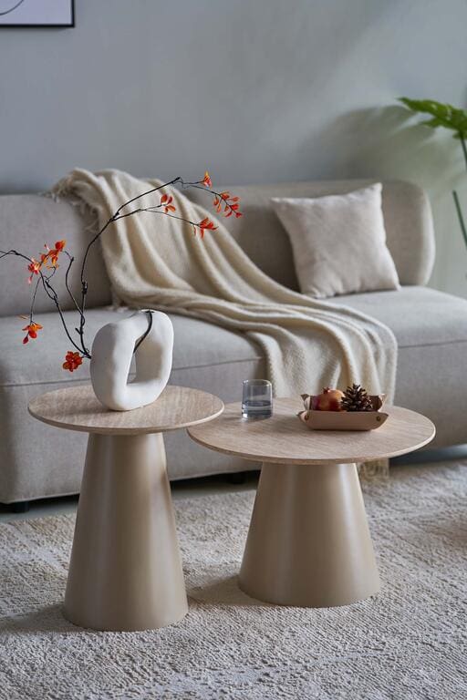 MESA DE CENTRO MDF MARRON 45x45x50 CM