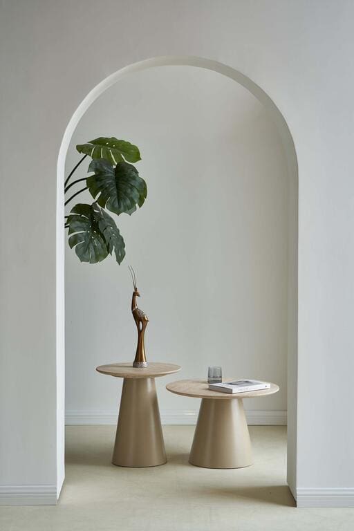 MESA DE CENTRO MDF MARRON 45x45x50 CM - Imagen 2