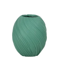 JARRÓN TURQUESA RESINA DECORACIÓN 45,30 X 45,30 X 51 CM