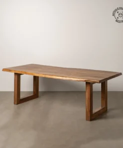 MESA COMEDOR MARRÓN MADERA DE ACACIA 240 X 100 X 76 CM