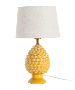 LÁMPARA MESA CERÁMICA ILUMINACIÓN 28 X 28 X 48 CM