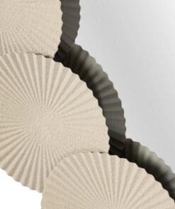 Alternative view of ESPEJO METAL REDONDO BEIGE 90x6x90 CM