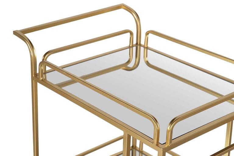 CAMARERA METAL DORADO CRISTAL 75x40x85 CM - Image 2