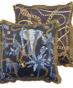 COJIN VELVET RELLENO PLUMAS CON FLECOS 60x13x60 CM