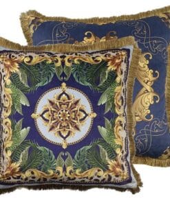 COJIN VELVET RELLENO PLUMAS CON FLECOS 60x13x60 CM