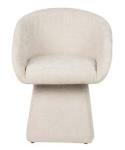 SILLA CHENILLA BEIGE SYLPH GIRATORIA 63x65x72 CM