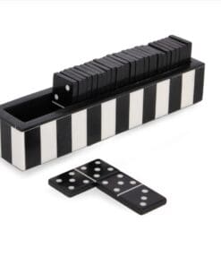 DECORACIÓN DOMINÓ FORTUNE NEGRO 20,5X4,5