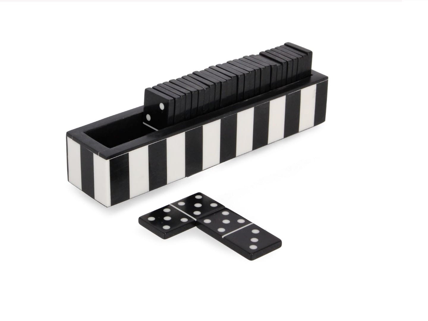 DECORACIÓN DOMINÓ FORTUNE NEGRO 20,5X4,5