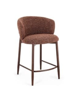 TABURETE COCINA AMALIA NOZ/TERRACOTA