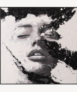 Cuadros al óleo con marco de madera de color negro. 150*150cm