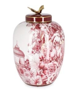 MACETERO ZHEN C-TAP ROJO BLANCO ORO H32