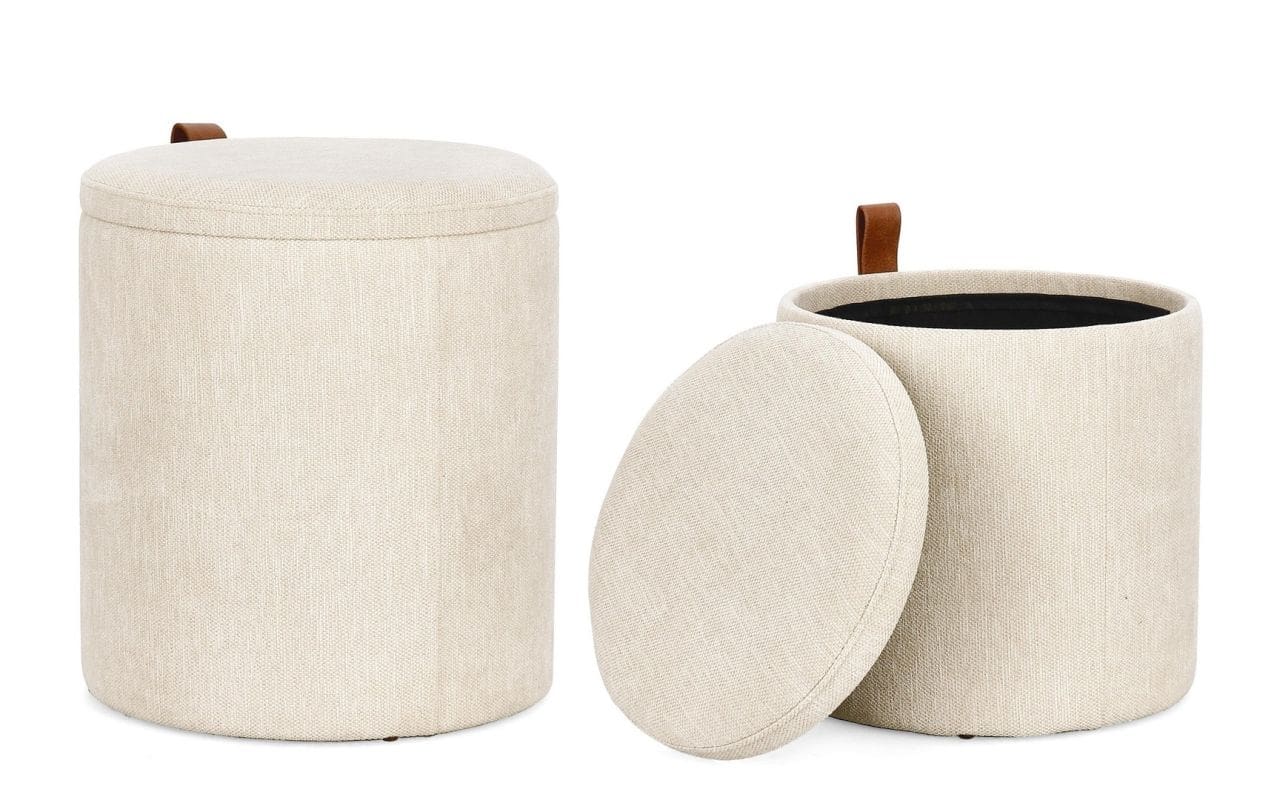 SET 2 POUF CONTENEDOR KATIA NAT - Image 2