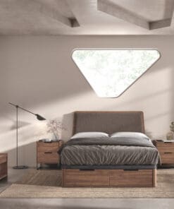 Canapé-lit blanc une place avec poignée 3D, 180 x 200 cm.