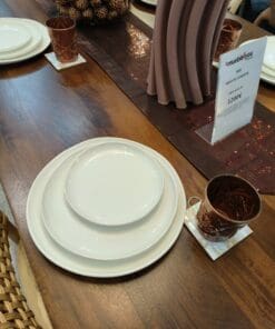 Vajilla de 18 piezas blanca